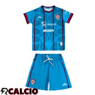 Maglie Calcio Cagliari Calcio Bambino Terza Blu 2025/2026