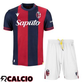 Maglie Calcio Bologna Bambino Prima Blu Rosso 2024/2025