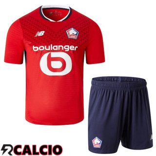 Maglie Calcio Lille OSC Bambino Prima Rosso 2024/2025