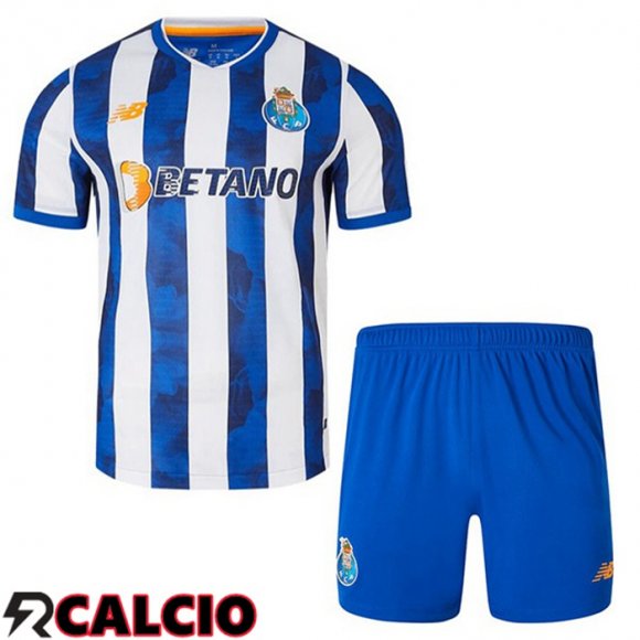 Maglie Calcio FC Porto Bambino Prima Blu Bianco 2024/2025