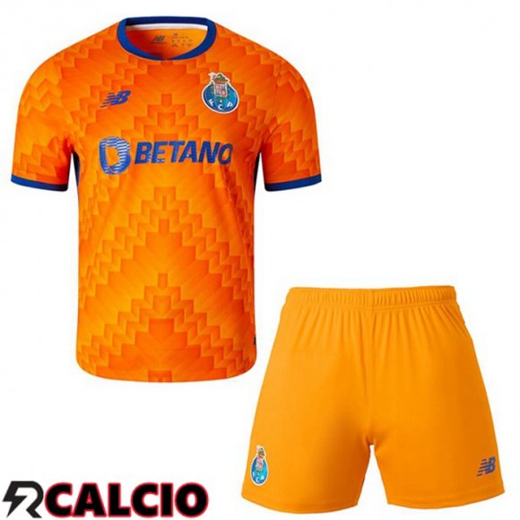 Maglie Calcio FC Porto Bambino Seconda Arancia 2024/2025  Maglie Calcio FC Porto Bambino Seconda Arancia 2024/2025