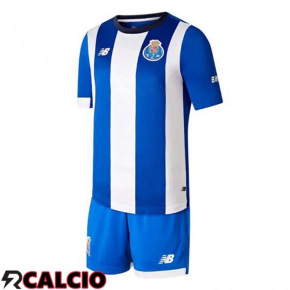 Prima Maglia Calcio FC Porto Bambino Blu Bianco 2023/2024  Prima Maglia Calcio FC Porto Bambino Blu Bianco 2023/2024