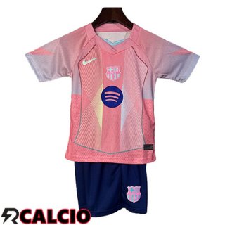 Maglie Calcio Barcellona Bambino Edizione Speciale Rosa 2025/2026  Maglie Calcio Barcellona Bambino Edizione Speciale Rosa 2025/2026
