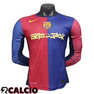 Maglie Calcio FC Barcellona Travis Scott Manica Lunga Prima 2024/2025