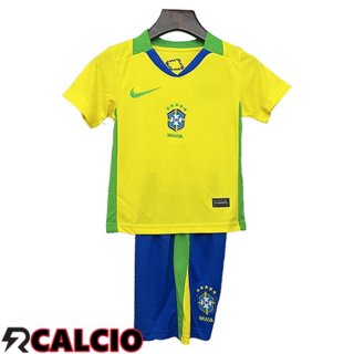Maglie Calcio Brasile Bambino Prima 2025/2026