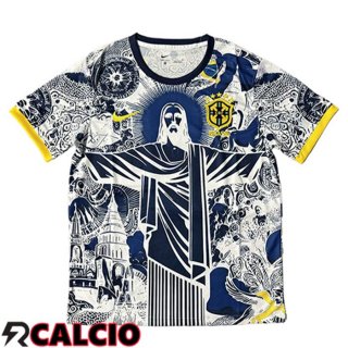 Maglie Calcio Brasile Edizione Speciale Bianco/Blu 2025/2026