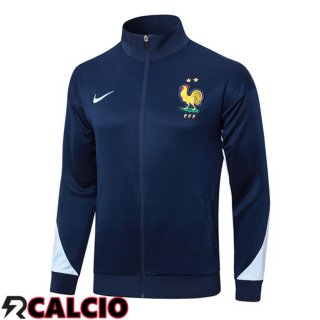 Giacca Calcio Francia Blu Reale 2024/2025  Giacca Calcio Francia Blu Reale 2024/2025