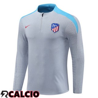 Felpa Allenamento Atletico Madrid Grigio 2024/2025  Felpa Allenamento Atletico Madrid Grigio 2024/2025