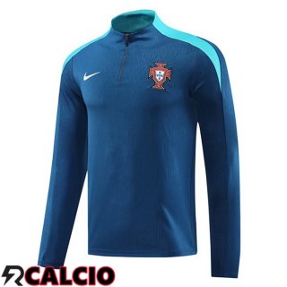 Felpa Allenamento Portogallo Blu Reale 2024/2025