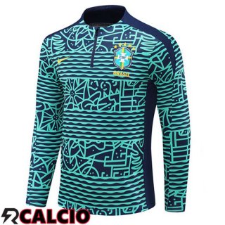Felpa Allenamento Brasile Verde 2024/2025