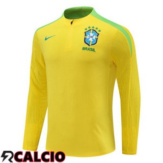 Felpa Allenamento Brasile Giallo 2024/2025  Felpa Allenamento Brasile Giallo 2024/2025