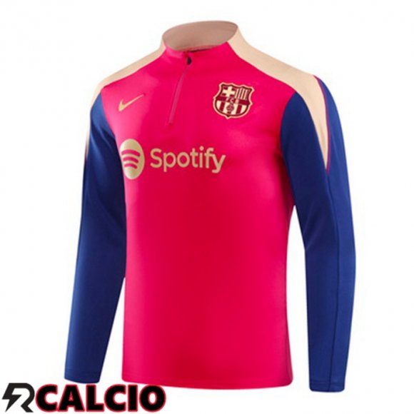 Felpa Allenamento FC Barcellona Rosa Blu 2024/2025  Felpa Allenamento FC Barcellona Rosa Blu 2024/2025