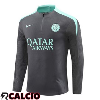 Felpa Allenamento Paris PSG Grigio 2024/2025  Felpa Allenamento Paris PSG Grigio 2024/2025