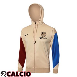 Felpa Con Cappuccio FC Barcellona Giallo 2024/2025  Felpa Con Cappuccio FC Barcellona Giallo 2024/2025