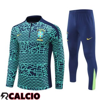 Insieme Tuta Calcio Brasile Verde 2024/2025  Insieme Tuta Calcio Brasile Verde 2024/2025