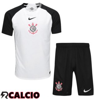Maglie Calcio Corinthians Bambino Prima Bianco 2025/2026  Maglie Calcio Corinthians Bambino Prima Bianco 2025/2026