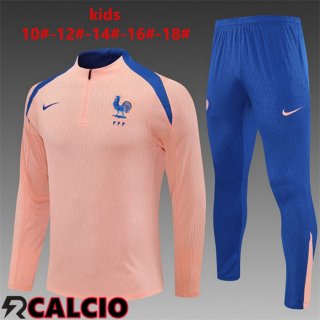 Insieme Tuta Calcio Francia Bambino Rosa 2025/2026  Insieme Tuta Calcio Francia Bambino Rosa 2025/2026