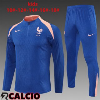 Insieme Tuta Calcio Francia Bambino Blu 2025/2026  Insieme Tuta Calcio Francia Bambino Blu 2025/2026