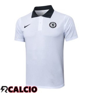 Maglia Polo FC Chelsea Bianco 2025/2026  Maglia Polo FC Chelsea Bianco 2025/2026