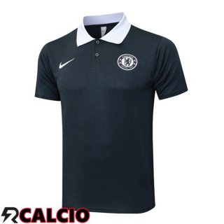 Maglia Polo FC Chelsea Grigio 2025/2026  Maglia Polo FC Chelsea Grigio 2025/2026