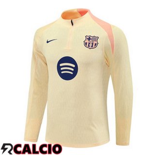 Felpa Allenamento FC Barcellona Giallo 2025/2026  Felpa Allenamento FC Barcellona Giallo 2025/2026