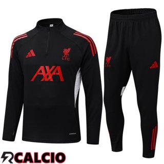 Insieme Tuta Calcio FC Liverpool Nero 2025/2026  Insieme Tuta Calcio FC Liverpool Nero 2025/2026