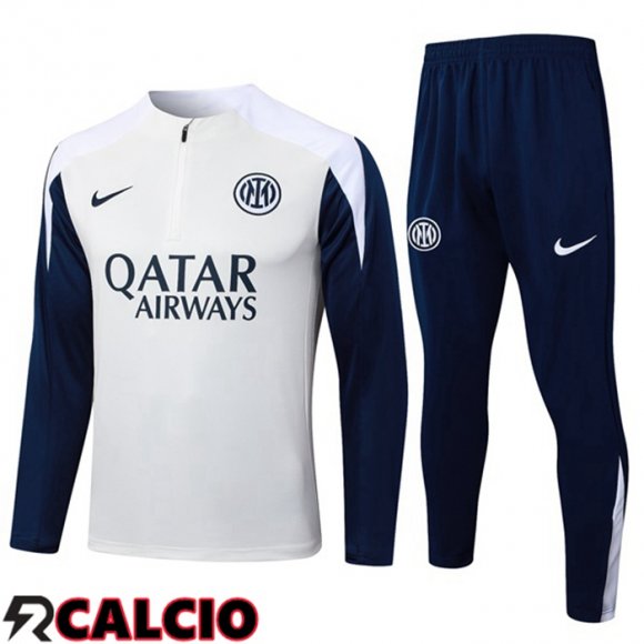 Insieme Tuta Calcio Inter Milan Bianco 2025/2026  Insieme Tuta Calcio Inter Milan Bianco 2025/2026