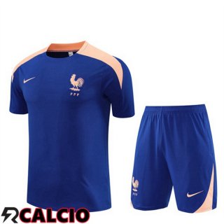 Insieme T Shirt Allenamento Francia + Pantaloncini 2025/2026