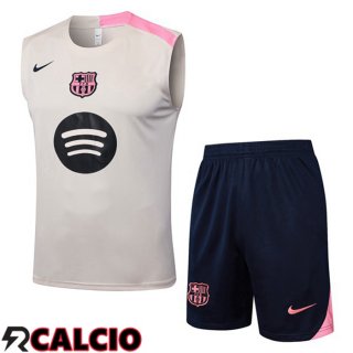 Canotta Allenamento FC Barcellona + Pantaloncini Giallo 2025/2026