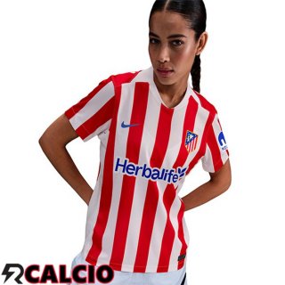 Maglie Calcio Atletico Madrid Donna Prima Rosso 2025/2026