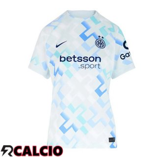 Maglie Calcio Inter Milan Donna Seconda Bianco Blu 2025/2026  Maglie Calcio Inter Milan Donna Seconda Bianco Blu 2025/2026