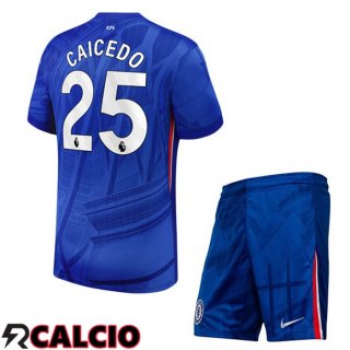 Maglie Calcio FC Chelsea (Caicedo 25) Bambino Prima Blu 2025/2026  Maglie Calcio FC Chelsea (Caicedo 25) Bambino Prima Blu 2025/2026