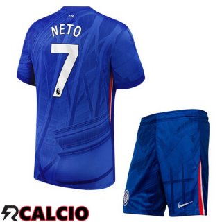 Maglie Calcio FC Chelsea (Neto 7) Bambino Prima Blu 2025/2026  Maglie Calcio FC Chelsea (Neto 7) Bambino Prima Blu 2025/2026