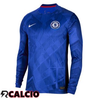 Maglie Calcio FC Chelsea Prima Manica Lunga Blu 2025/2026  Maglie Calcio FC Chelsea Prima Manica Lunga Blu 2025/2026