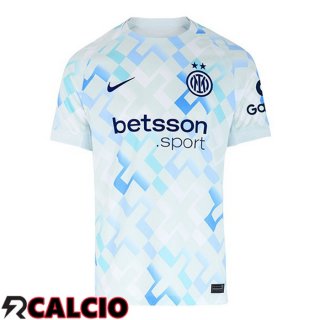 Maglie Calcio Inter Milan Seconda Bianco Blu 2025/2026  Maglie Calcio Inter Milan Seconda Bianco Blu 2025/2026