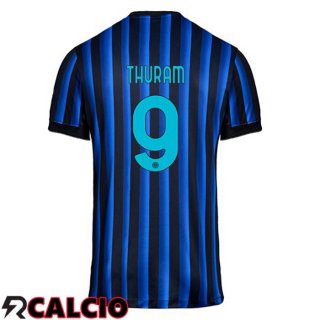 Maglie Calcio Inter Milan (THURAM 9) Prima Blu Nero 2025/2026  Maglie Calcio Inter Milan (THURAM 9) Prima Blu Nero 2025/2026