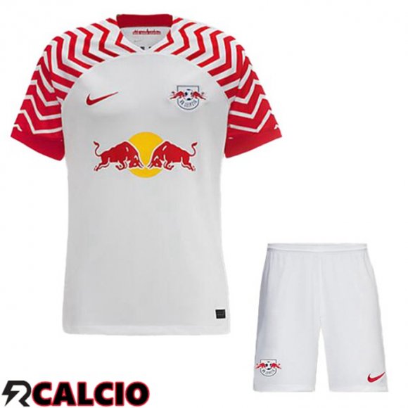 Prima Maglia Calcio RB Leipzig Bambino Bianco 2023/2024