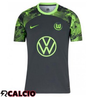 Seconda Maglia Calcio Vfl Wolfsburg Nero 2023/2024