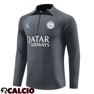 Felpa Allenamento JORDAN Paris PSG Grigio 2023/2024  Felpa Allenamento JORDAN Paris PSG Grigio 2023/2024