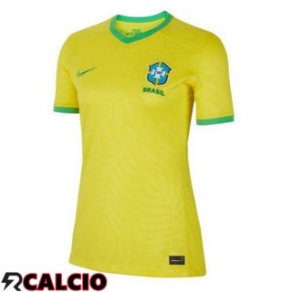 Prima Maglia Calcio Brasile Donna Giallo 2023/2024