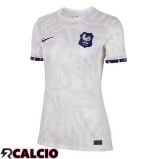 Seconda Maglia Calcio Francia Donna Bianco 2023/2024