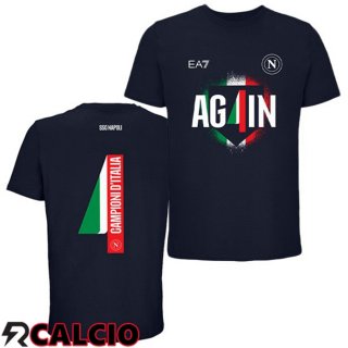 Maglie Calcio SSC Napoli Campioni D'Italia Edizione Speciale Nero 2024/2025