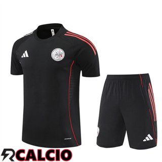 Insieme T Shirt Allenamento Ajax Bambino Nero Rosso 2025 2026  Insieme T Shirt Allenamento Ajax Bambino Nero Rosso 2025 2026