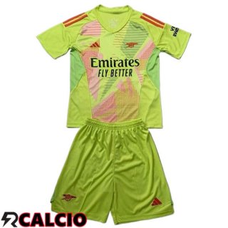 Maglia Arsenal Bambino Portiere Verde 2024/2025