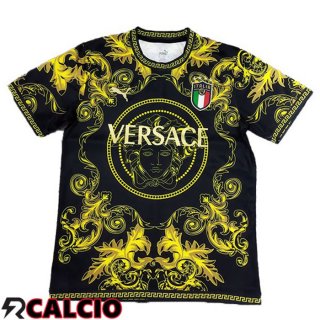 Maglia Nazionale Italia Edizione Speciale Nero Giallo UEFA Euro 2024  Maglia Nazionale Italia Edizione Speciale Nero Giallo UEFA Euro 2024