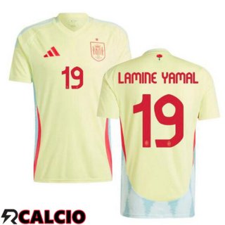 Seconda Maglia Nazionale Spagna (LAMINE YAMAL 19) Giallo UEFA Euro 2024