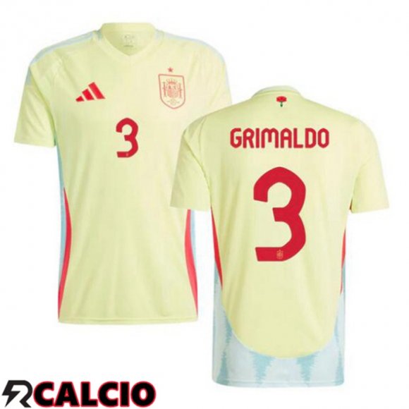 Seconda Maglia Nazionale Spagna (GRIMALDO 3) Giallo UEFA Euro 2024