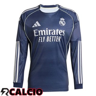Seconda Maglia Real Madrid Manica Lunga 2025 2026