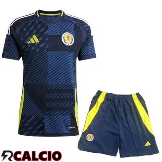 Insieme Prima Maglia Scozia + Pantaloncini UEFA Euro 2024