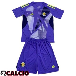 Maglia Scozia Bambino Portiere Viola UEFA Euro 2024